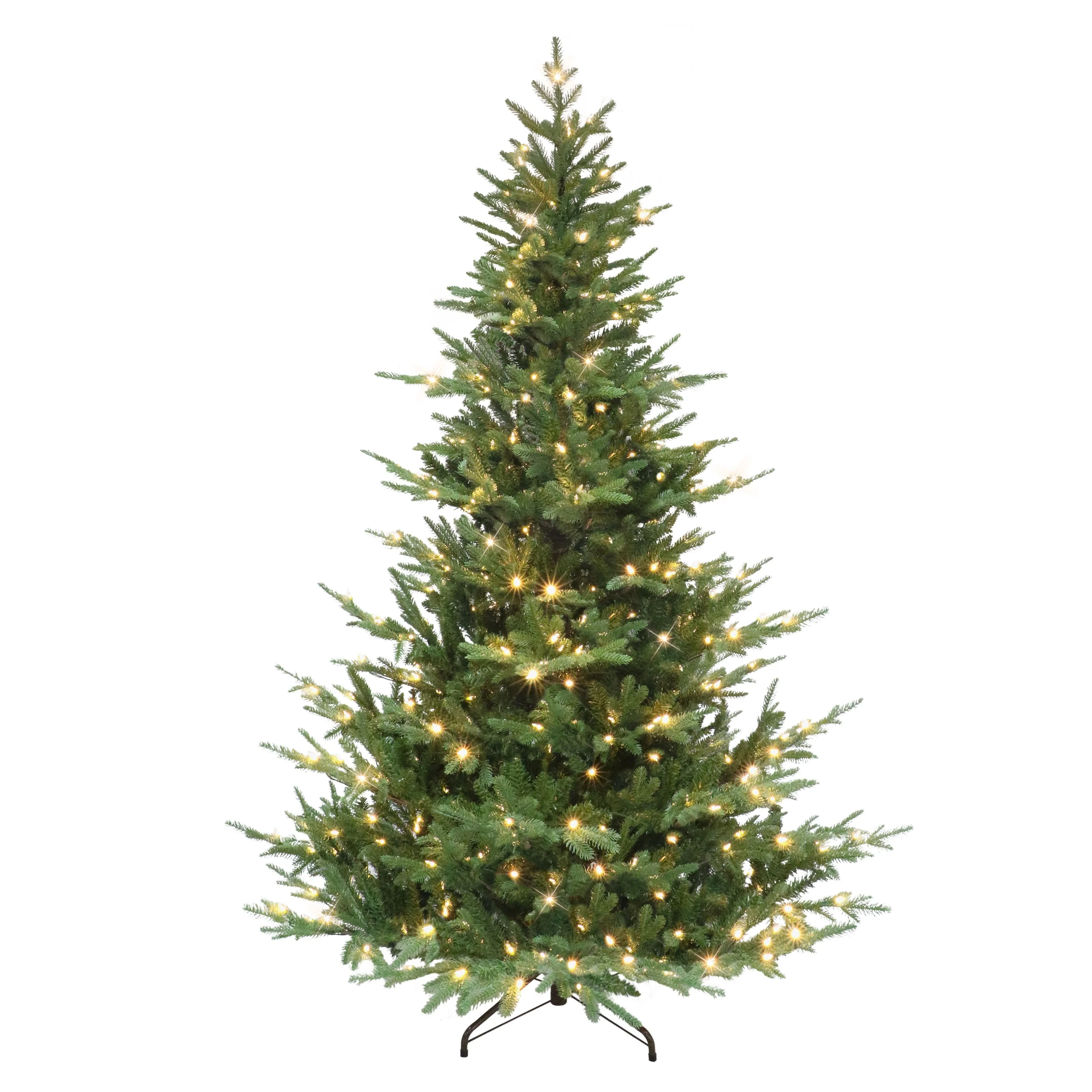 Puleo International 7.5' Pre-Lit Sacramento Fir Artificial Christmas Tree