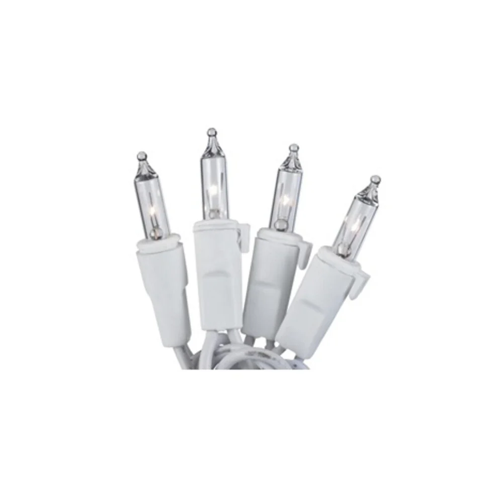 Set of 50 Warm White Commercial Grade Mini Christmas Lights 5.5