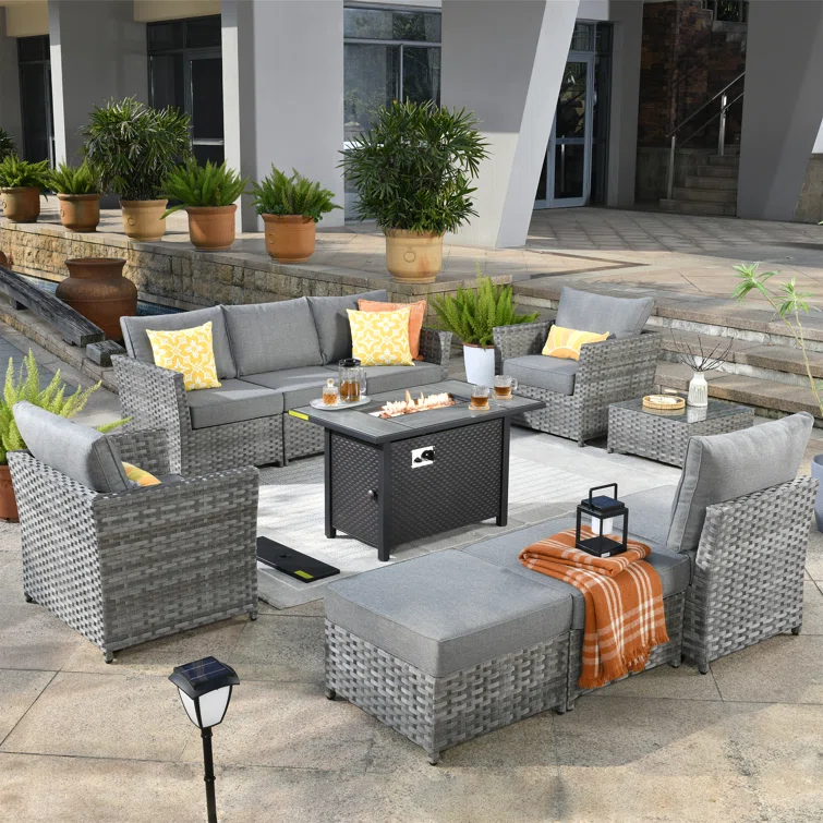 Cassville 6 - Person Outdoor Seating Group with Cushions