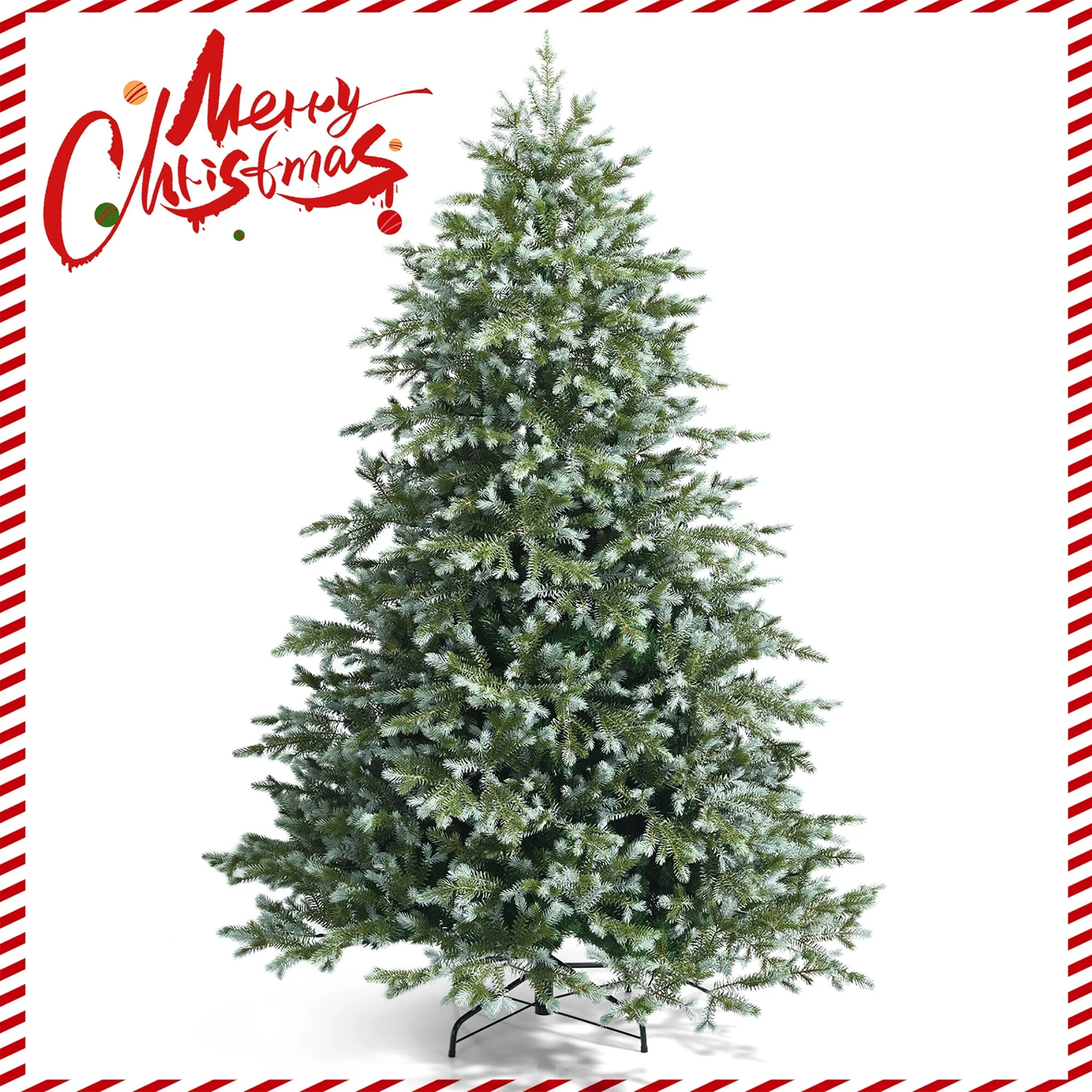 7 FT Artificial Christmas Tree Unlit Hinged Xmas Spruce Tree