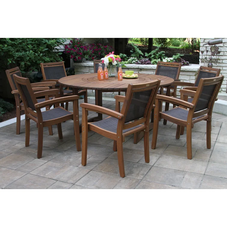 Fleur 8 - Person Round Outdoor Dining Set