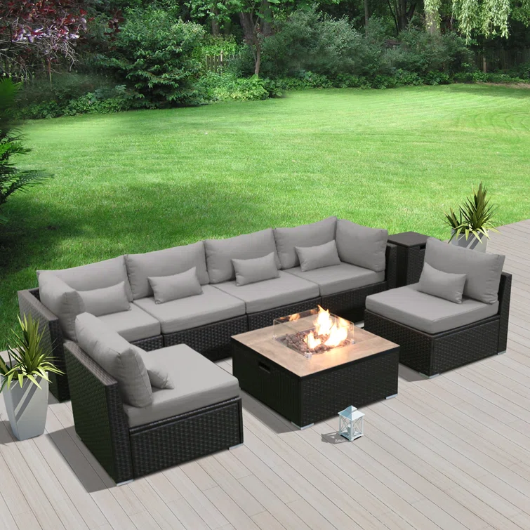 Petrina 6 - Person Outdoor Seating Group with Cushions