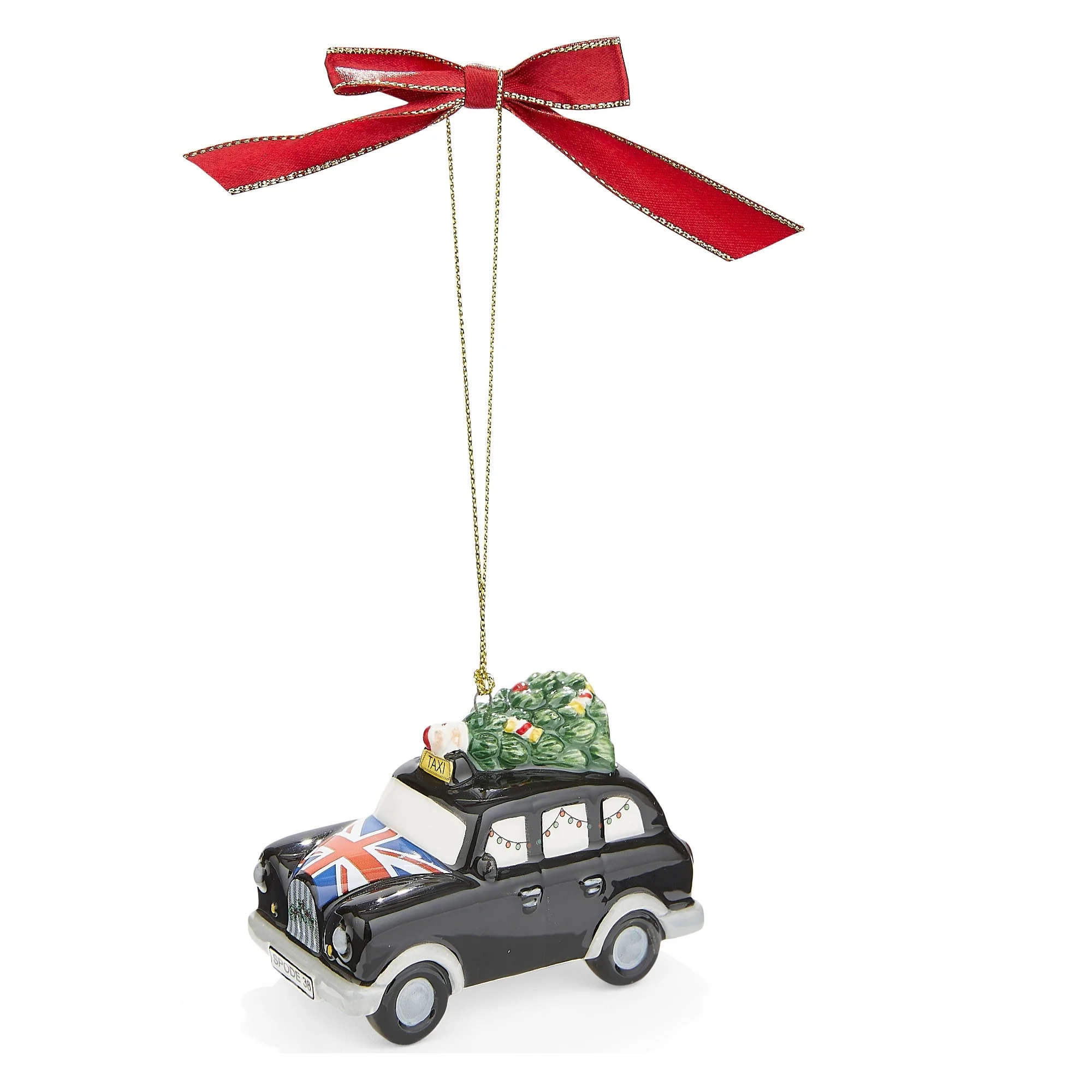 Spode Tree Brit Taxi Ornament
