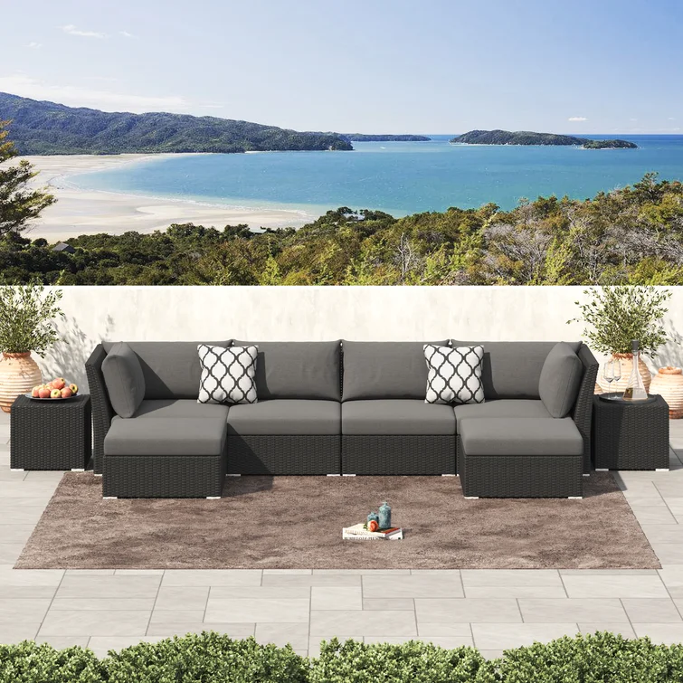 Baecher 6 - Person Outdoor Seating Group with Cushions