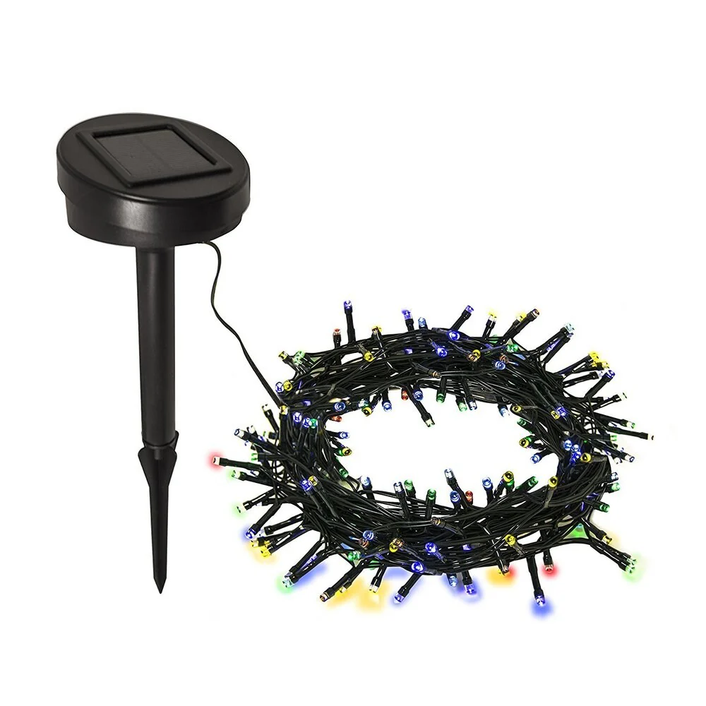 ALEKO 100 LED Multicolor Solar Powered 35-Foot Decorating String Light