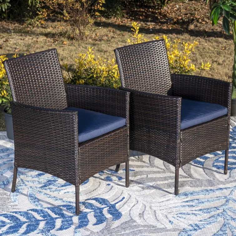 Alyah 6 - Person Rectangular Outdoor Dining Set with Cushions