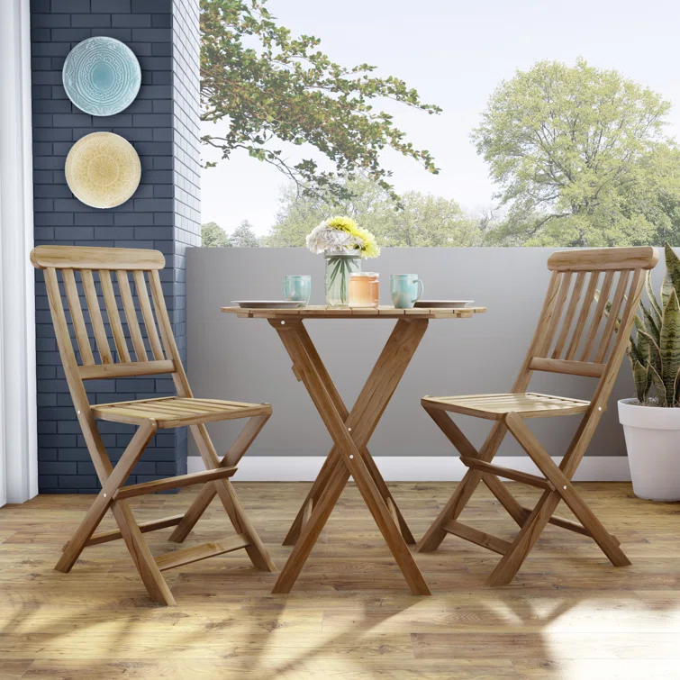 Zanna 2 - Person Round Outdoor Dining Set