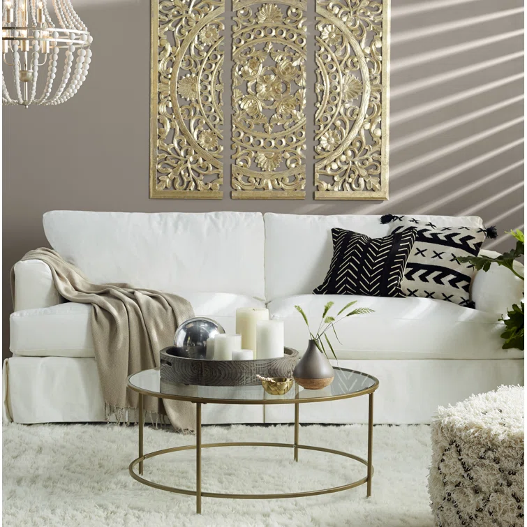 Lucia 92.5'' Slipcovered Sofa