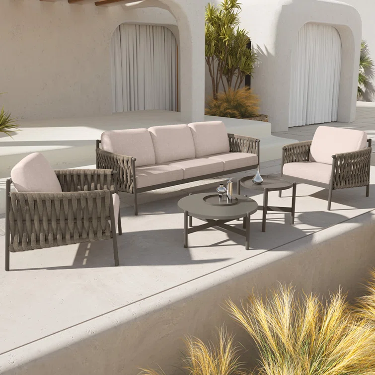 Marianus 5 Piece Sofa Seating Group with Cushions