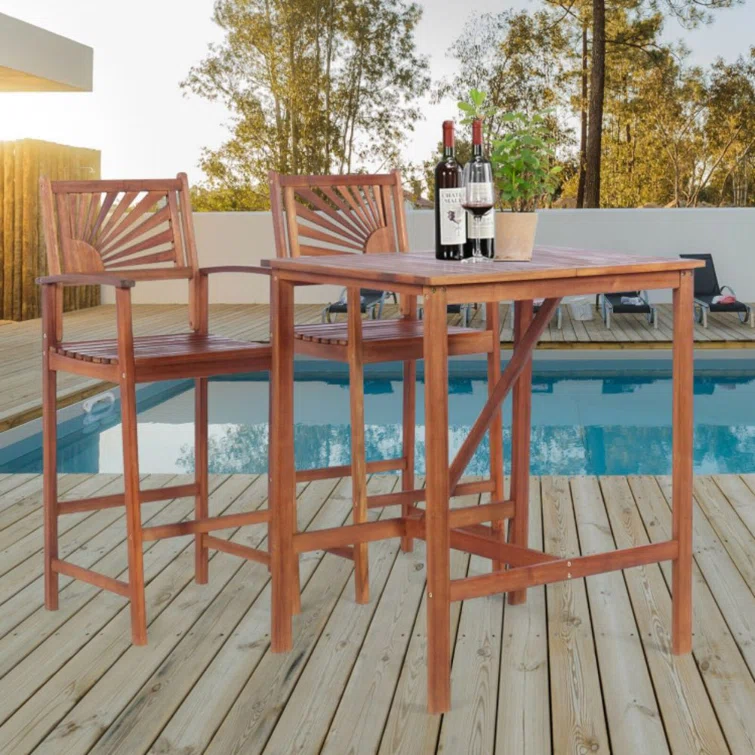 Payee 2 - Person Rectangular Outdoor Dining Set