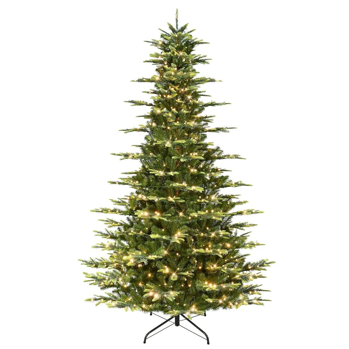 Puleo International 9 ft. Pre-Lit Aspen Fir Artificial Christmas Tree