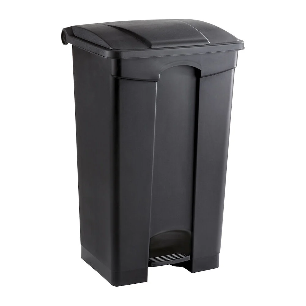 Large 23 Gallon Step-On Trash Can, Durable Plastic Garbage Can