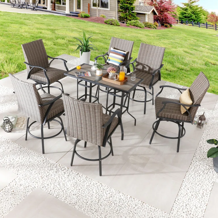 6 - Person Square Outdoor Dining Set