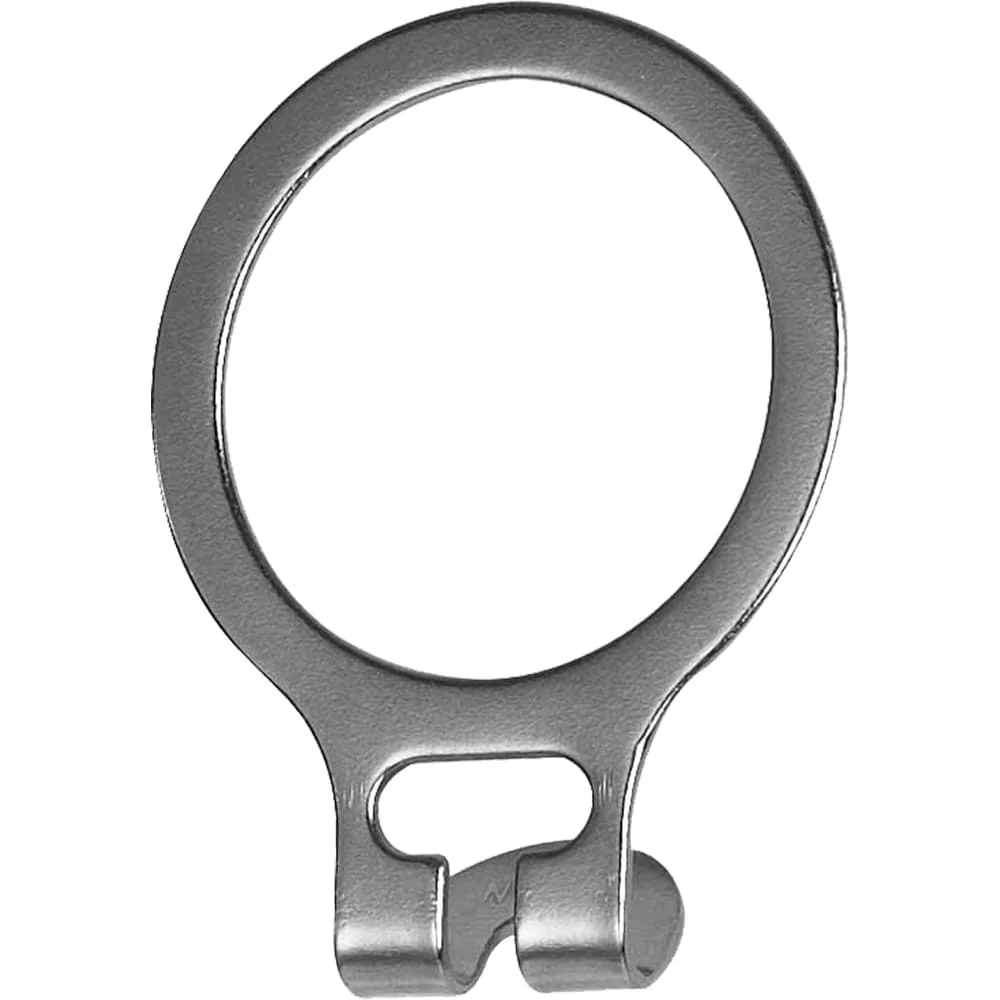 Anti-Theft Metal A-Ring with Chrome Finish, 1.5 Inch Security Rings to hold Nail Hook Hangers for New Instalations