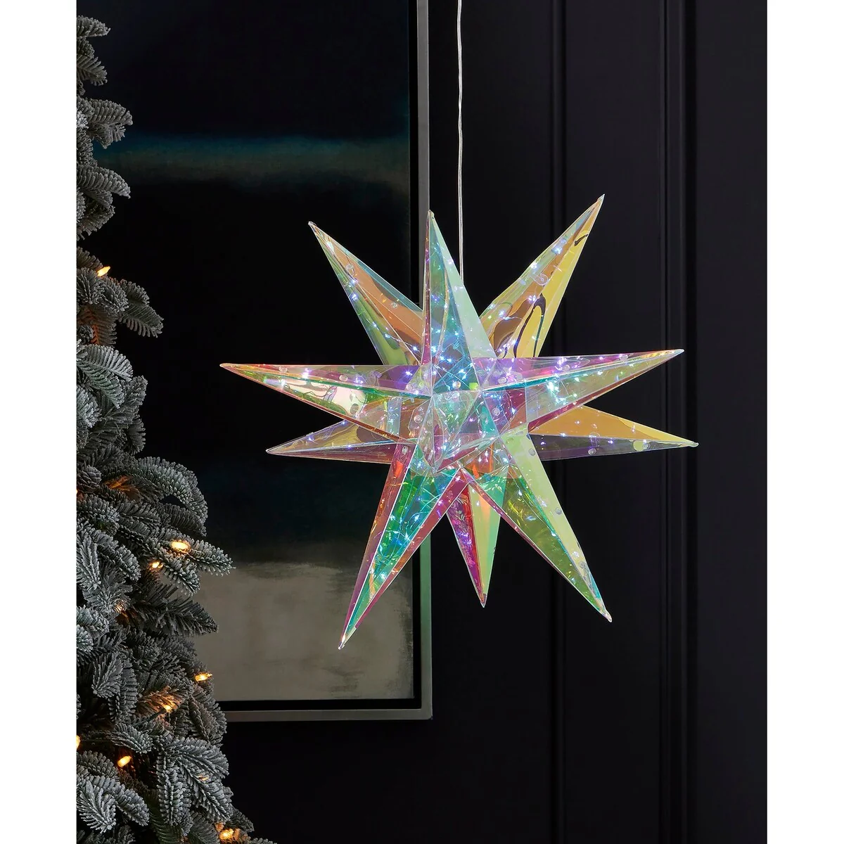 Prismatic Iridescent Christmas Explosion Star 16