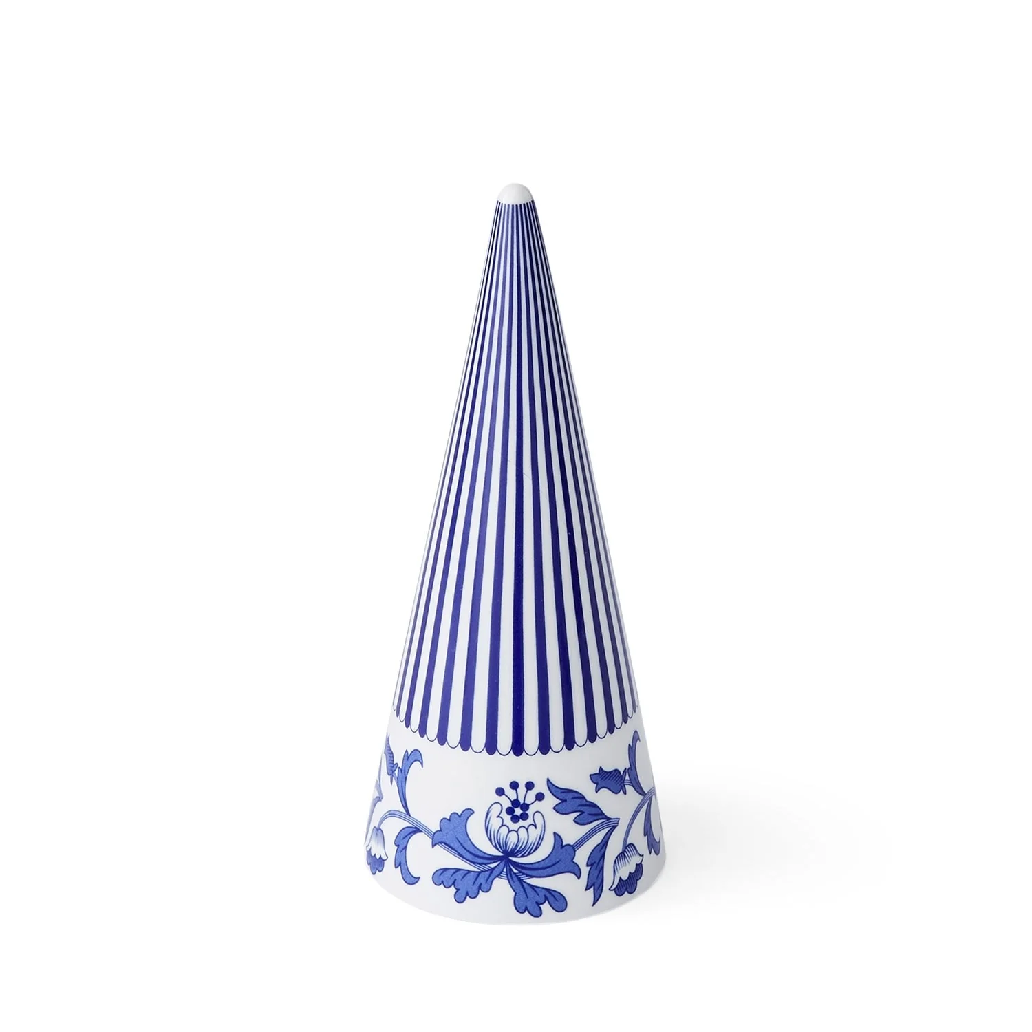 Spode Blue Italian Cone Shaped Topiary
