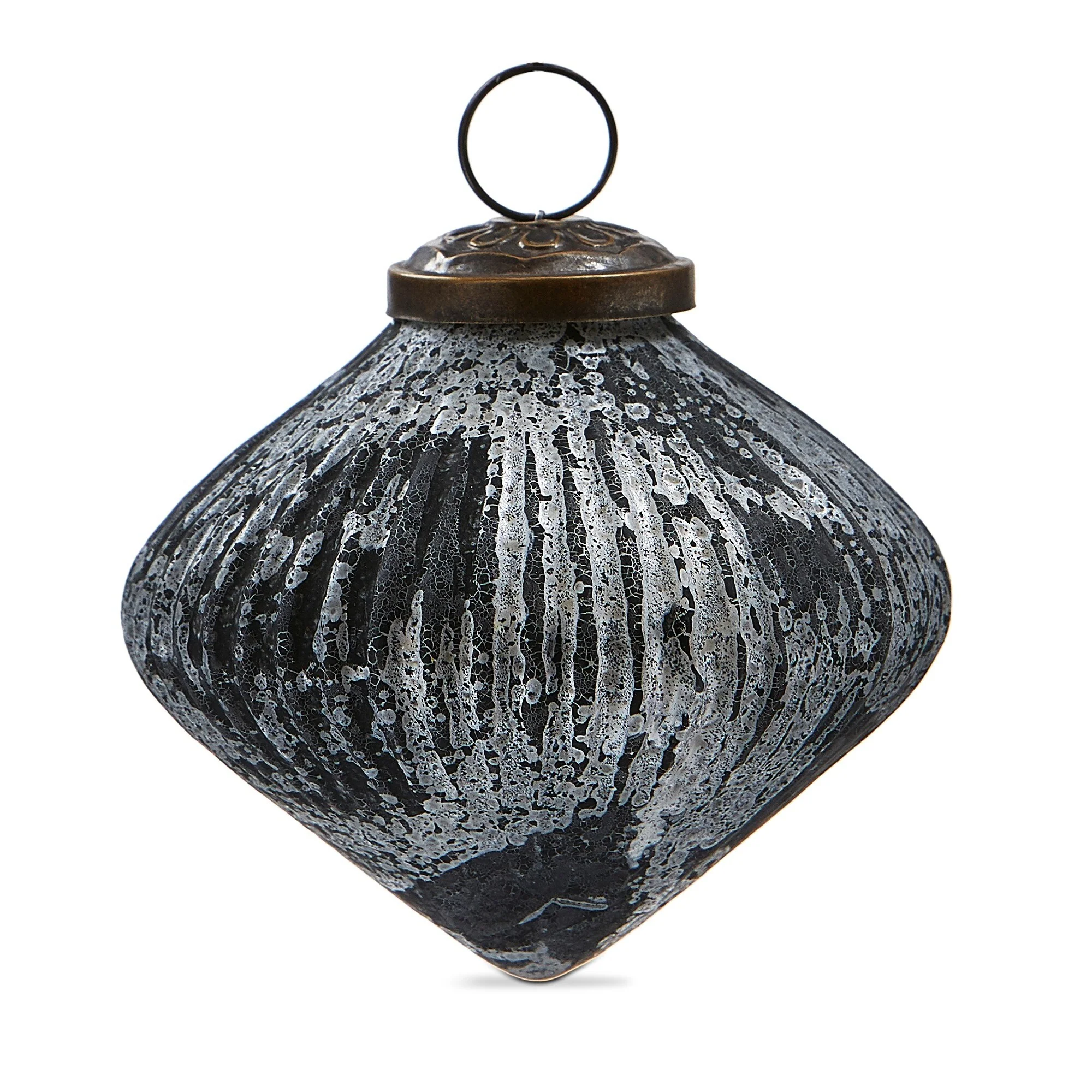 Twilight Ribbed Ornament 4 In