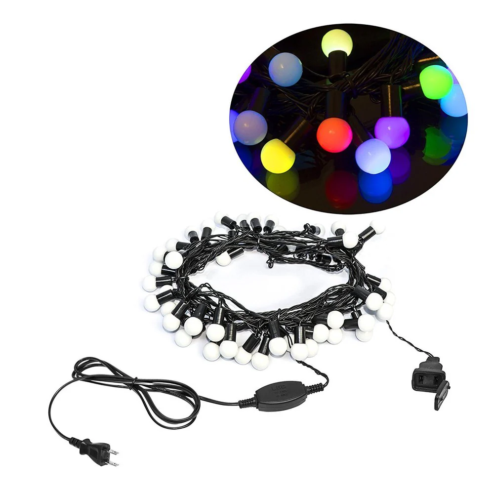 ALEKO Electric 50 LED Multicolor Christmas Light 19.5 Ft Lot of 2