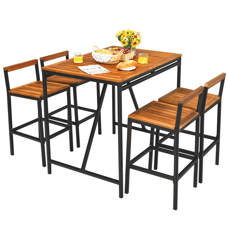 Nigel 4 - Person Square Outdoor Dining Set