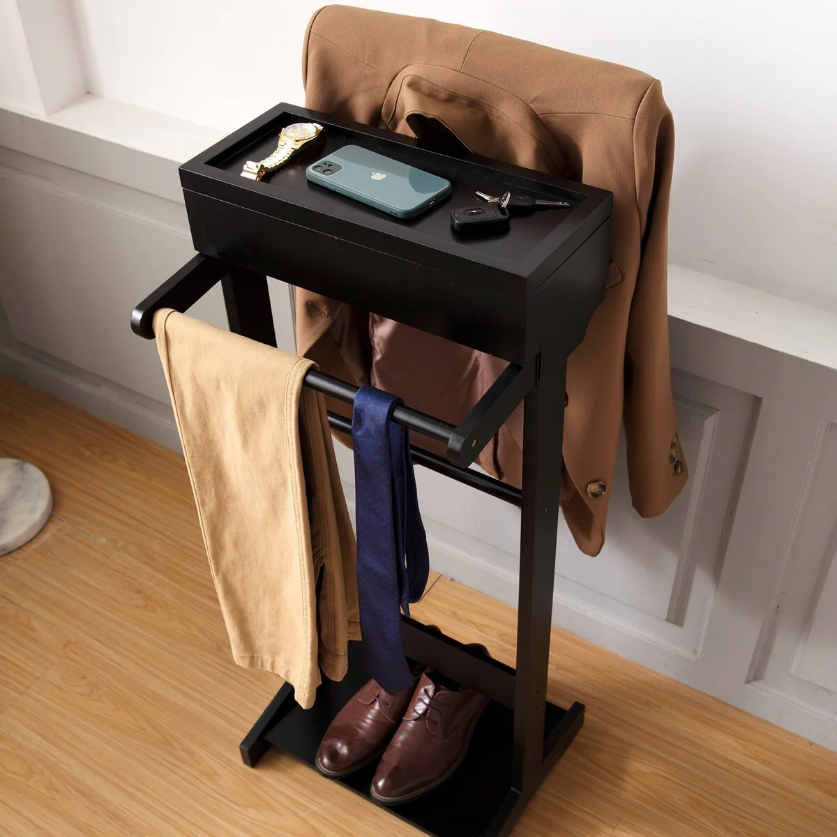 Black Portable Garment Rack