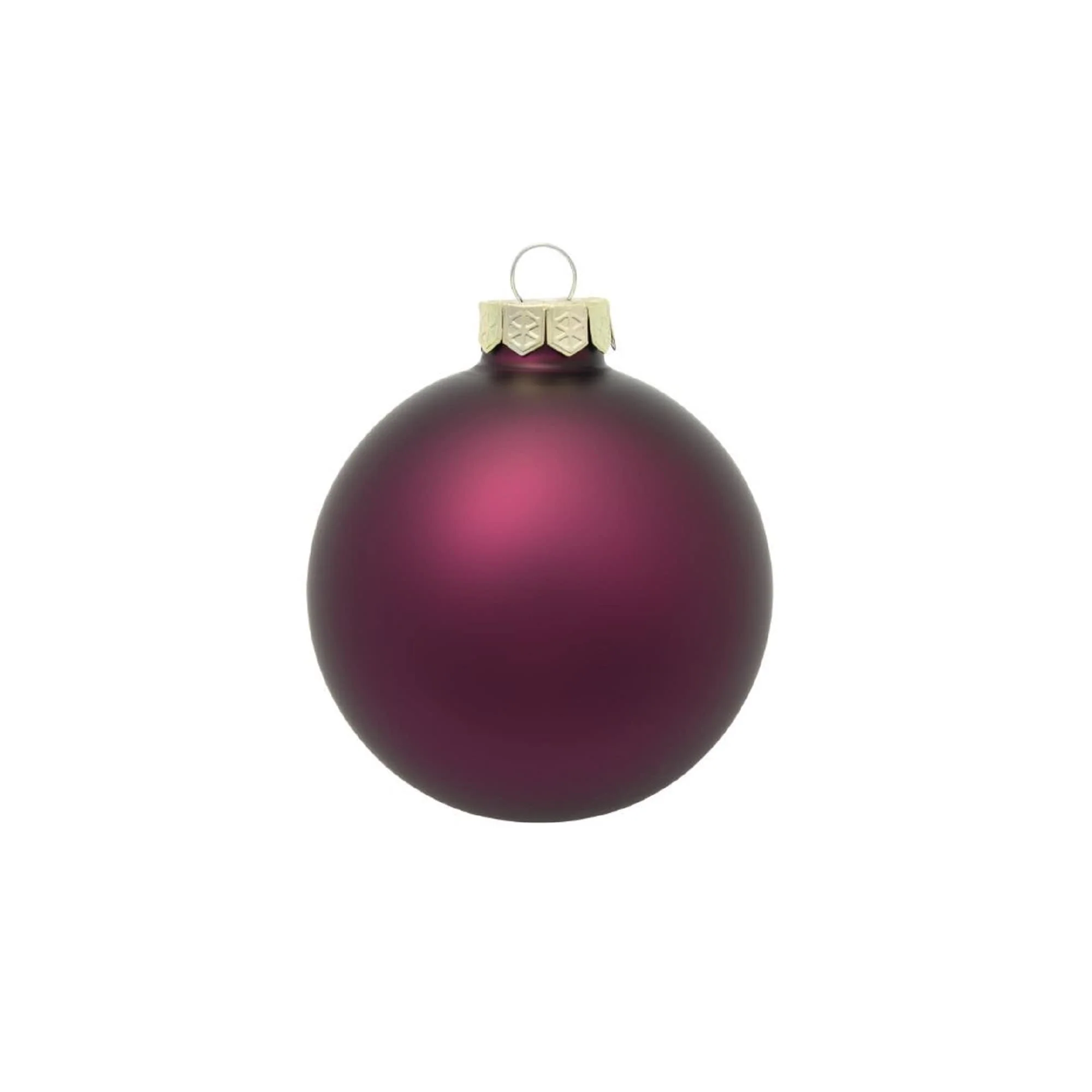 Matte Finish Glass Christmas Ball Ornaments 3.25