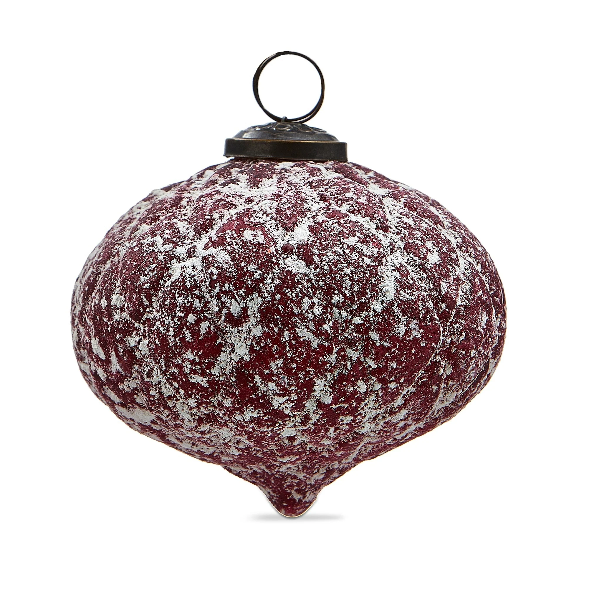 Antique Red Dimond Ornament 5 In