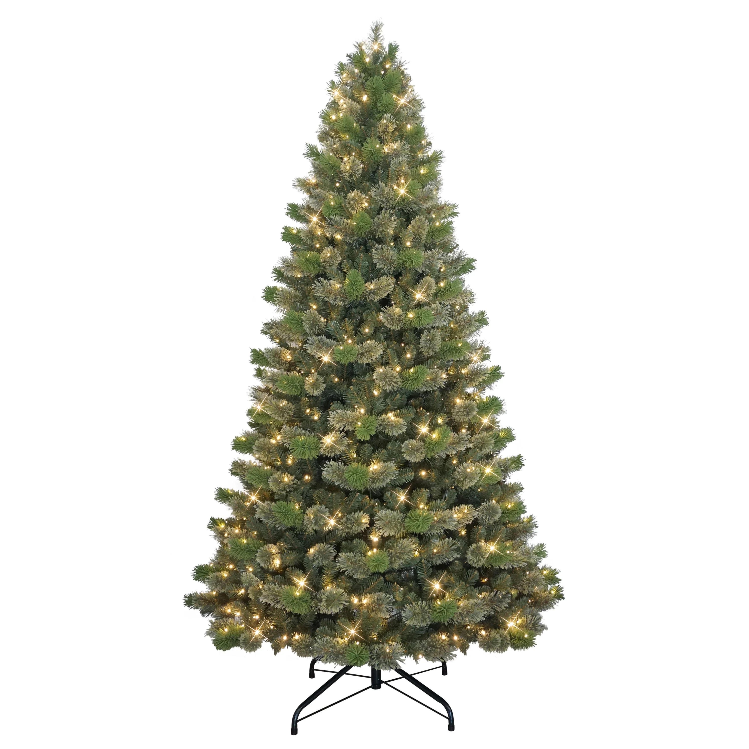 Puleo International 9' Pre-Lit Artificial Oklahoma Pine Tree