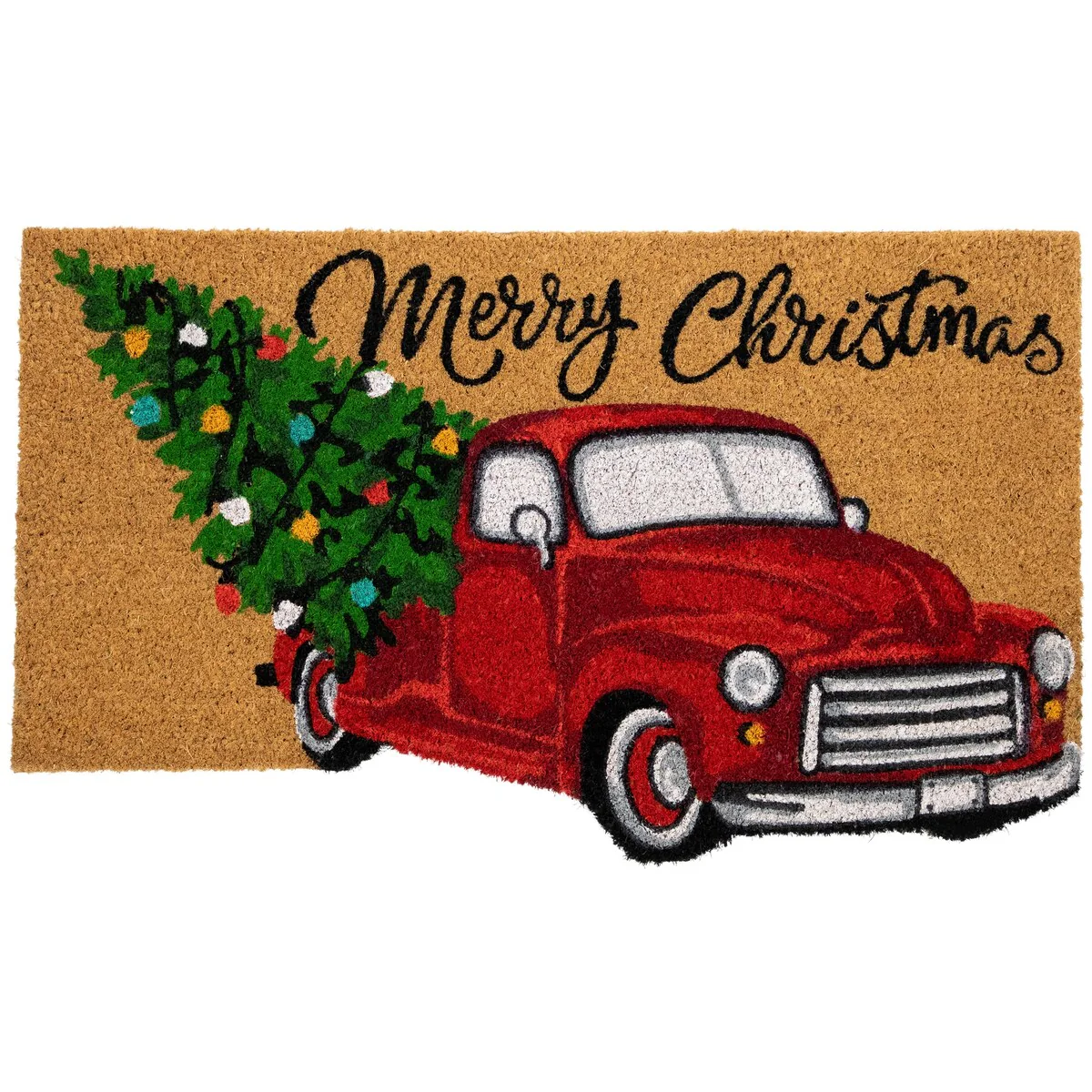 Red and Green Vintage Truck