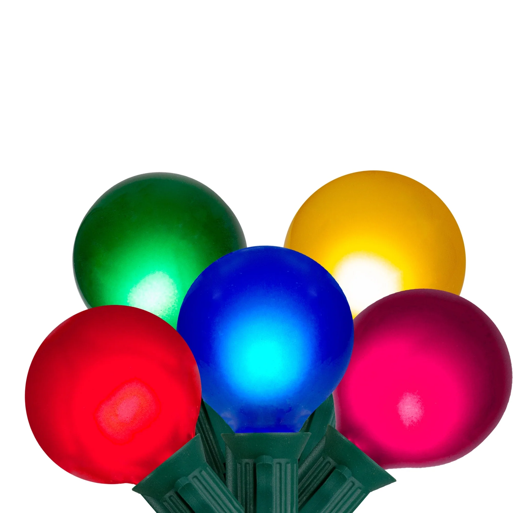 15-ct Multi-Color Satin G50 Globe Christmas Light Set, 13.75ft