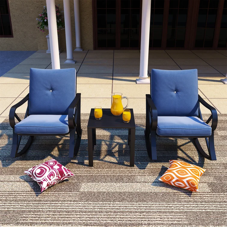 Northwich 3 Piece Rocker Seating Group with Cushions