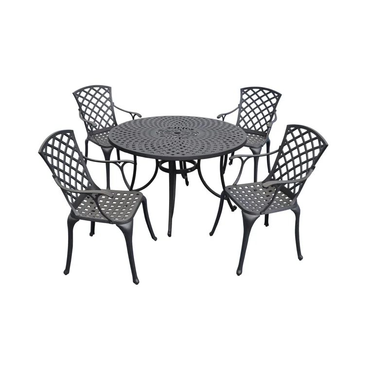 Algrid 4 - Person Round Outdoor Dining Set
