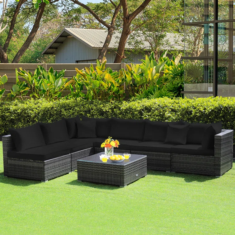 6 - Person Outdoor Seating Group with Cushions