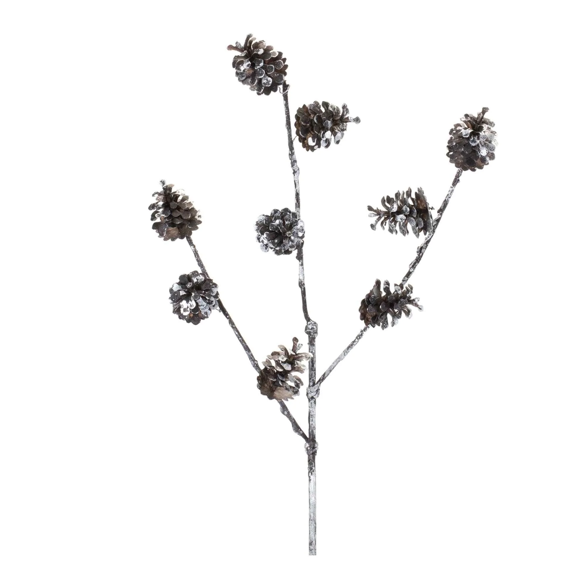 Set of 12 Pinecone Artificial Christmas Sprays 28