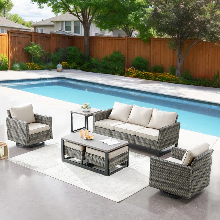 Vesna 5 - Person Outdoor Seating Group with Cushions