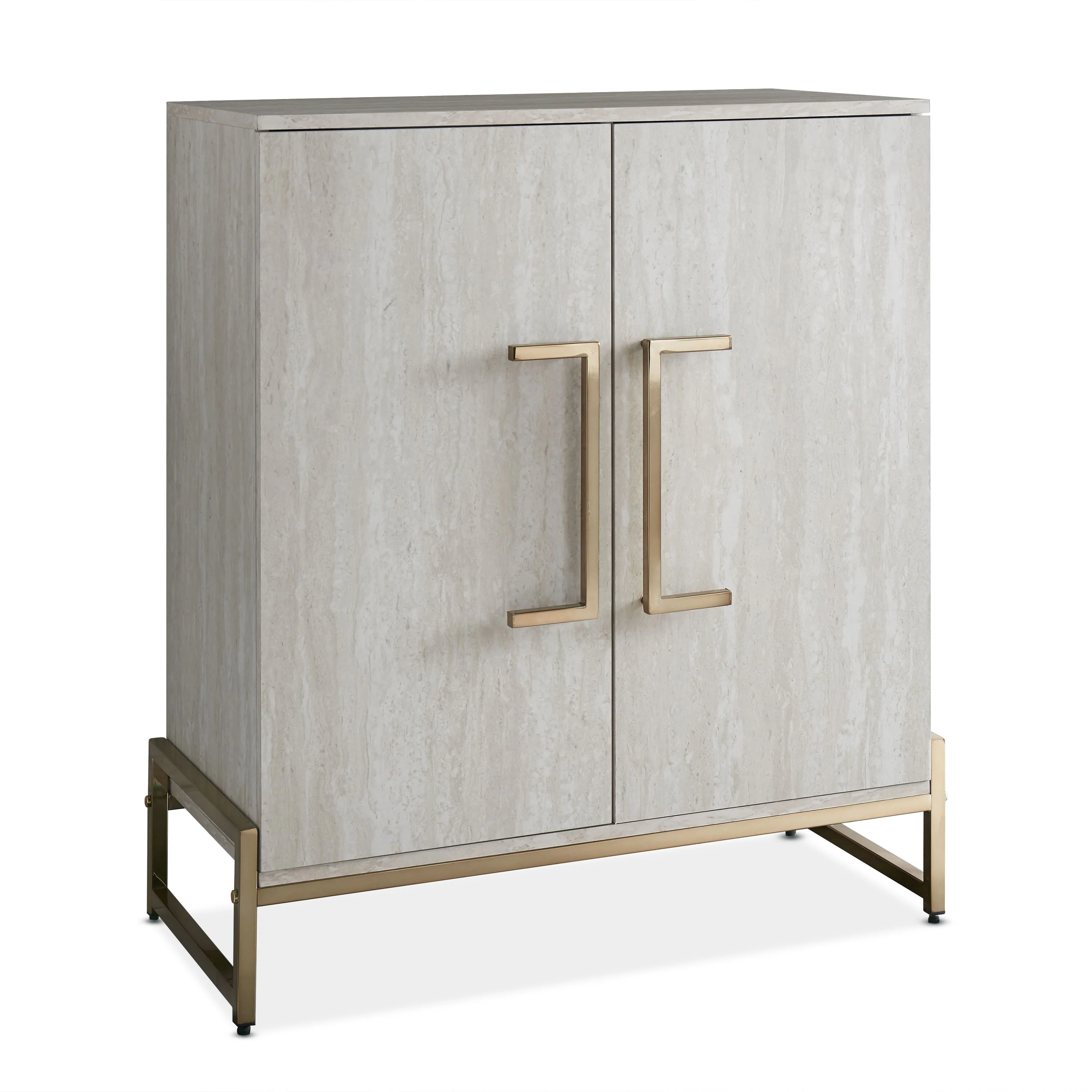 Steve Silver Lanett Wine Cabinet, White