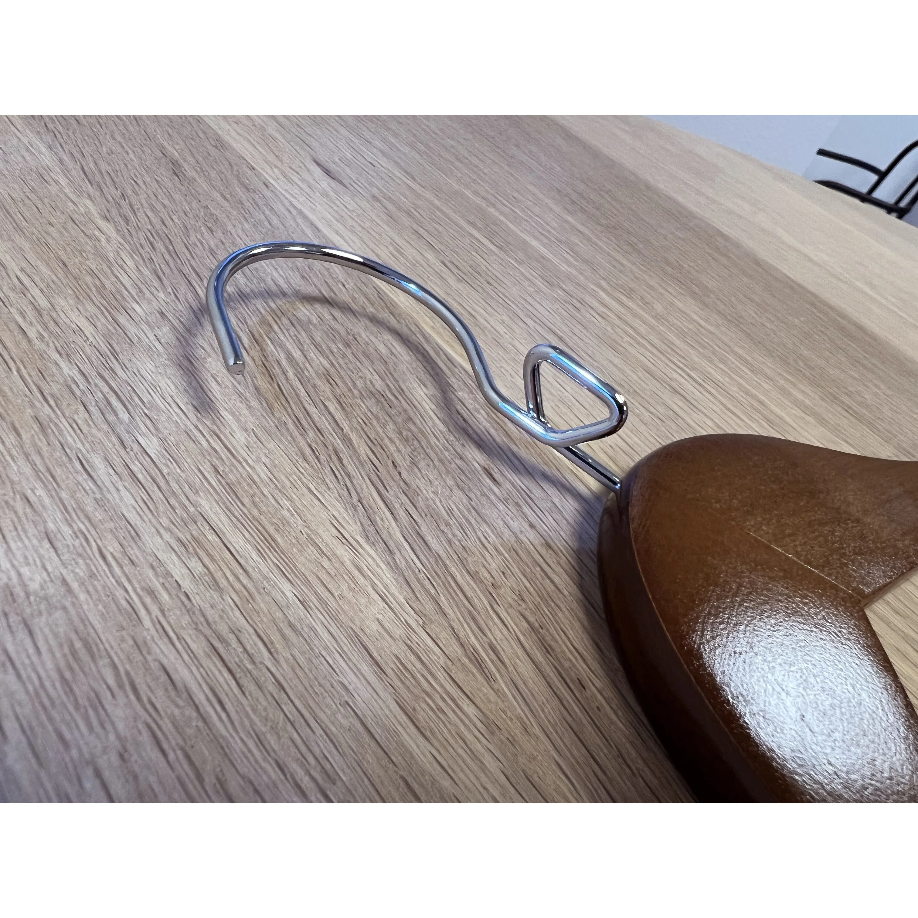 Proman Products Luxury Triad Kascade Wooden Hangers 50 pack, Unique Triangle Ring Design, Space Saving Pants Clothes Hanger