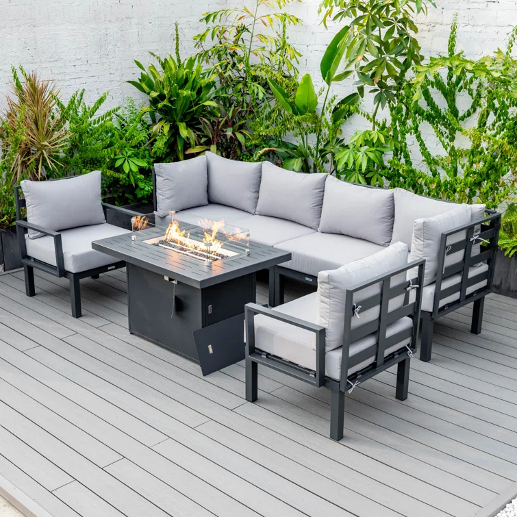 Chelsea 6 - Person Outdoor Seating Group with Cushions