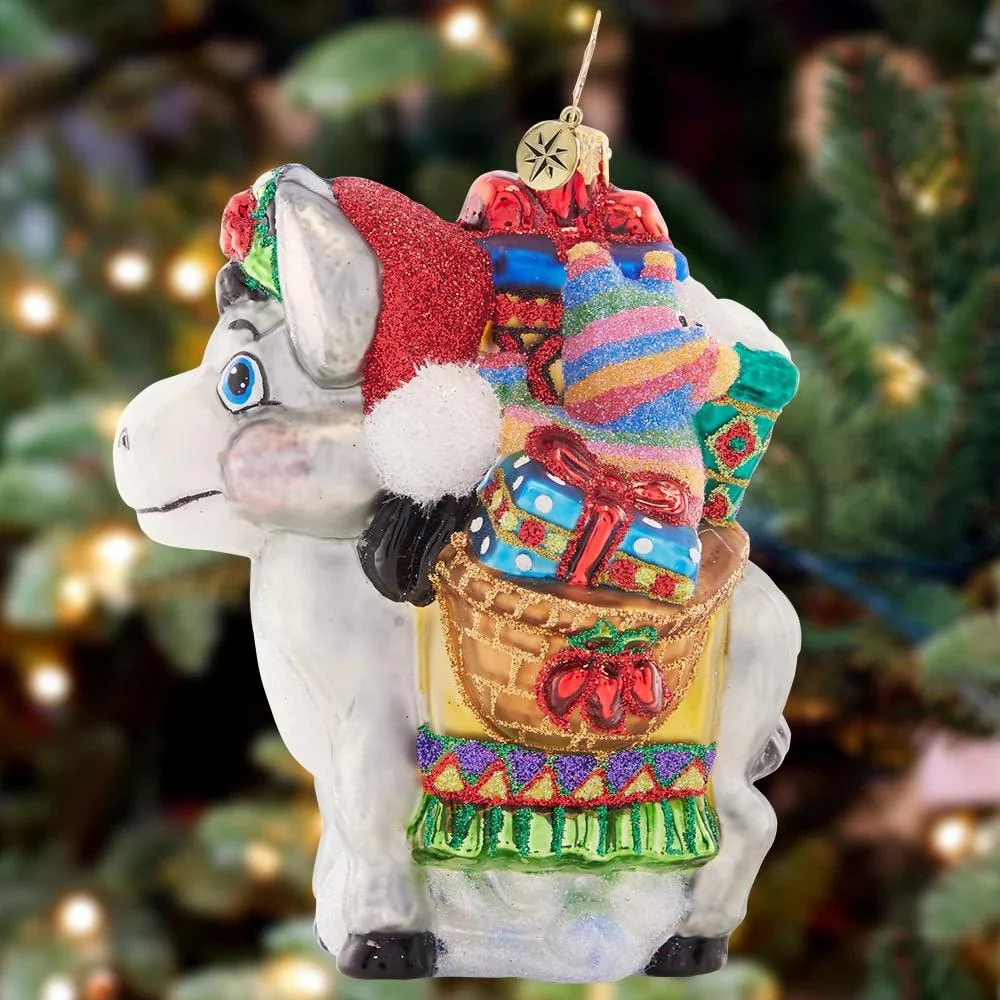 Christopher Radko Packed Presents Glass Christmas Ornament 1021541