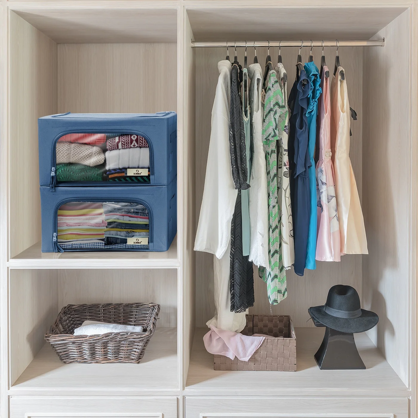 Storage Box With Window Small - 2 Pack - N/A