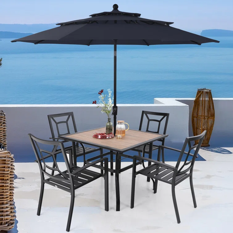 Alyah 4 - Person Square Outdoor Dining Set