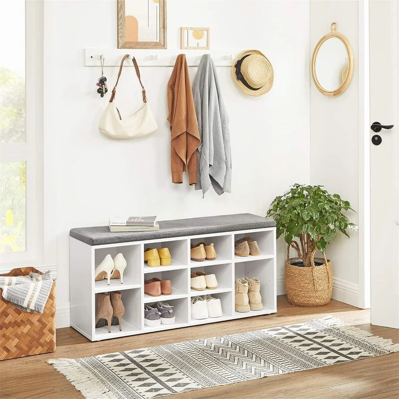 Shoe Bench with Cushion - 11.8