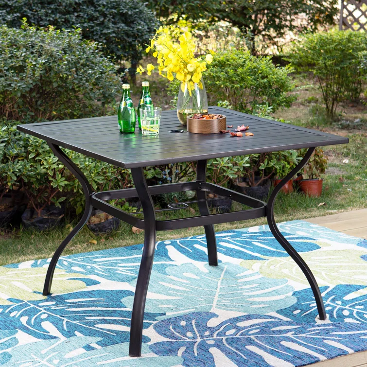Alyah 4 - Person Square Outdoor Dining Set with Cushions