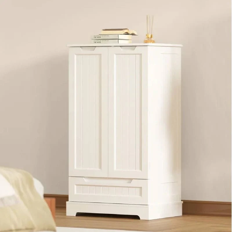 Kitchen Pantry Storage Cabinet, Freestanding Storage with Shelves and 1 Drawer