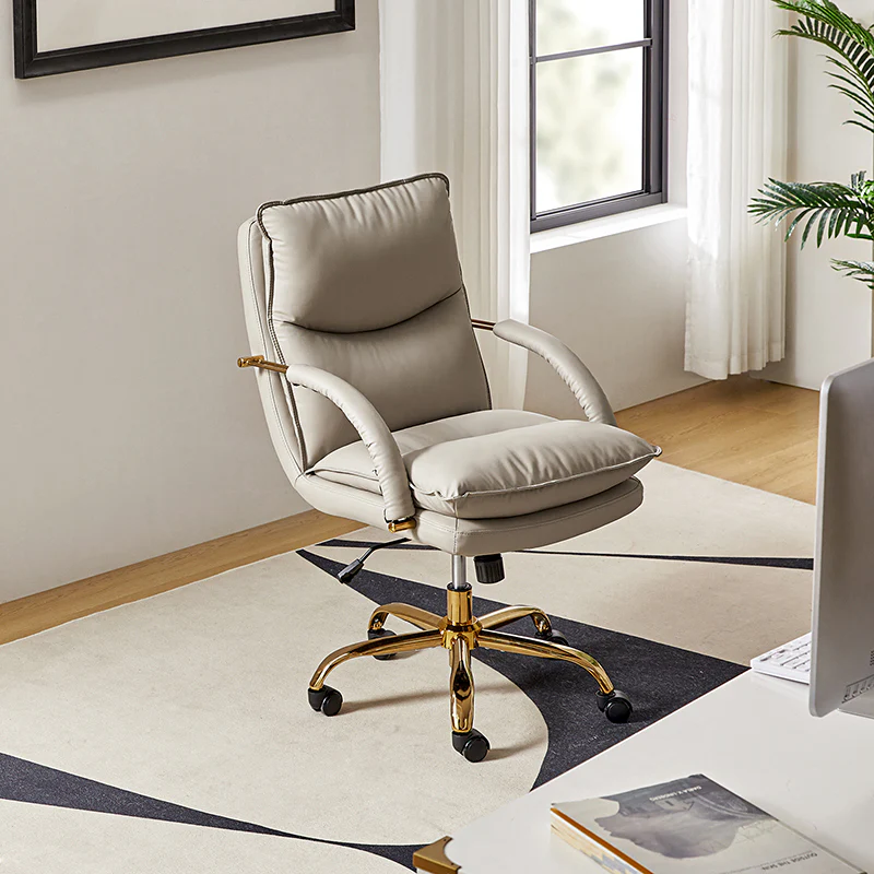 Sandy Waterproof PU Leather 360-Degree Swivel Office Chair