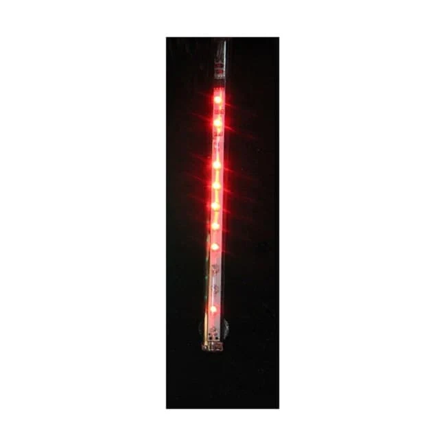 LED Lighted Red Dripping Icicle Tube Christmas Light - Red
