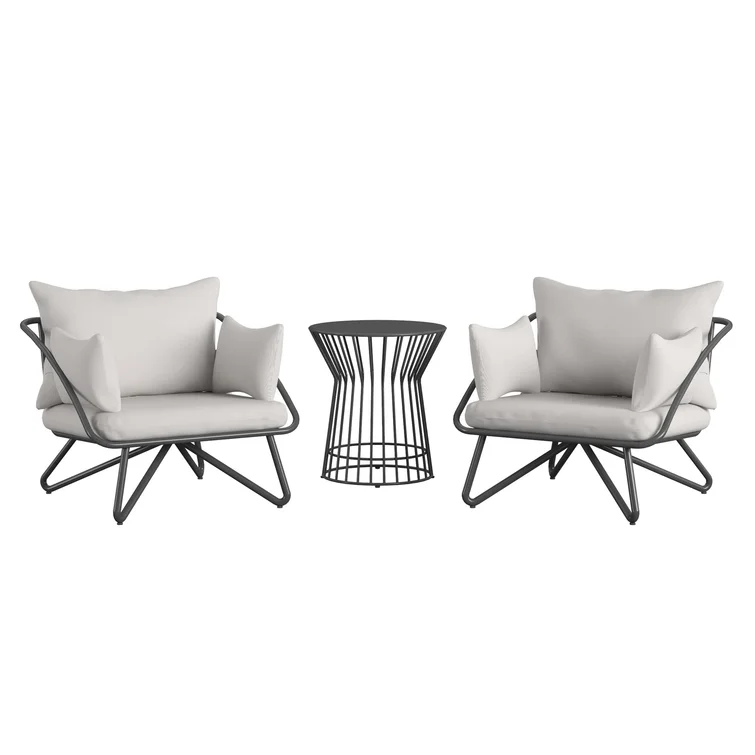 Teddi 2 - Person Outdoor Seating Group with Cushions