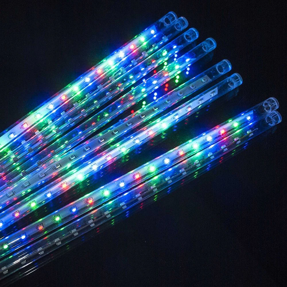 Electric Multicolor Meteor Flash Christmas Light 8 Meteors 36 LED Each