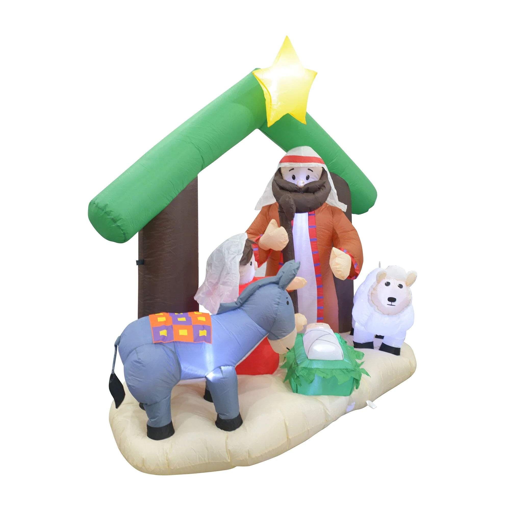 7FT L Inflatable Nativity Scene - Large