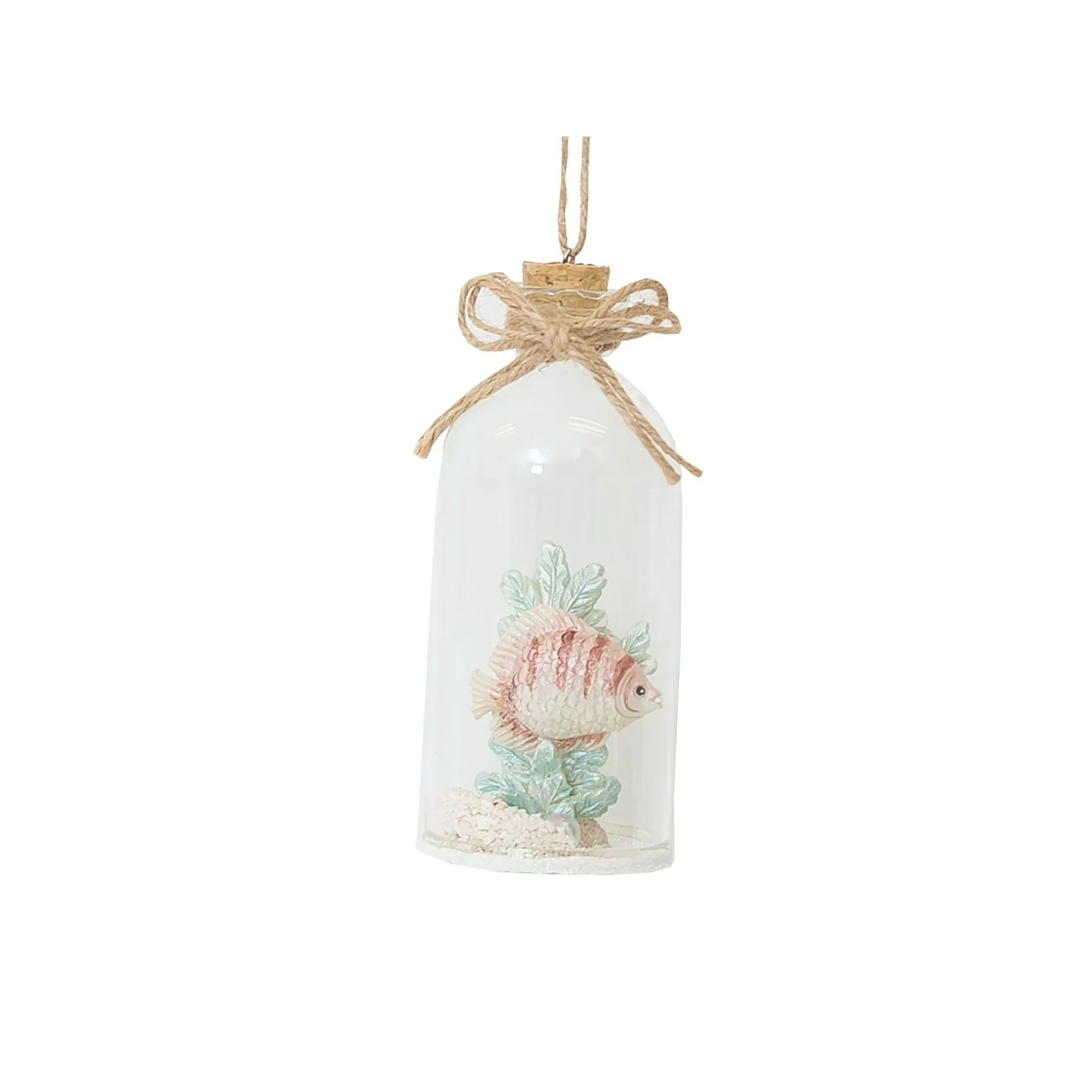 Sea Life in a Bottle Christmas Xmas Ornament Set of 2 - Set of 2