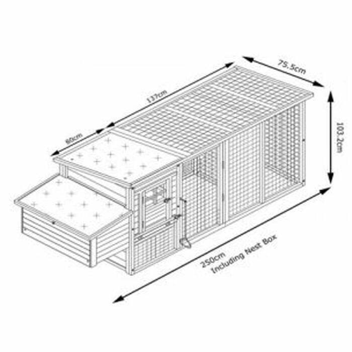 The Cottage With Large Run Chicken Coop